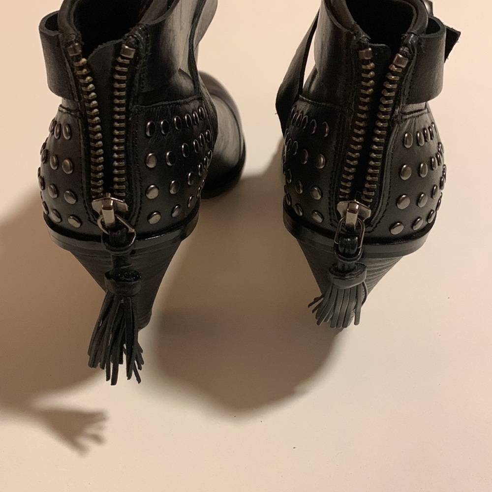 𝅺PLENTY by Tracy Reese stuffed black ankle boots size 37.5- gently used - Picture 9 of 16